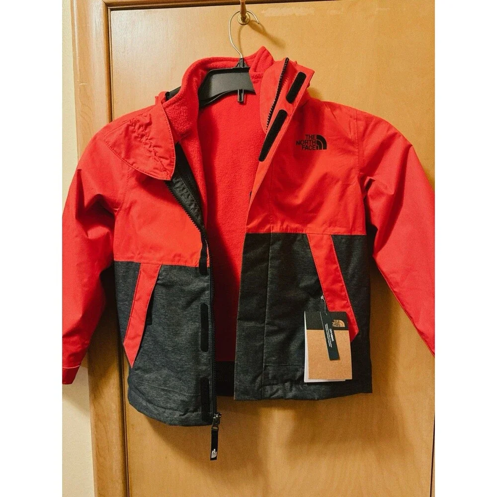THE NORTH FACE Boy's XS/ Vortex Triclimate Fiery Red NWT
